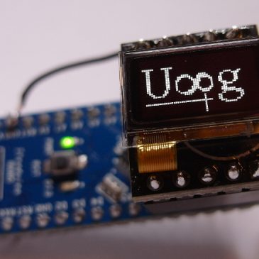 Arduino and 0.5 inch OLED LD7032, Gas Sensor MQ135